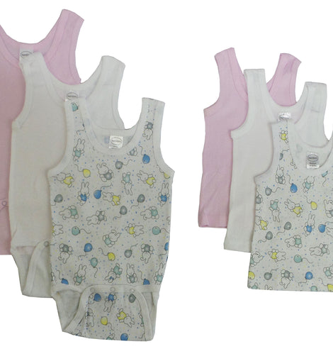 Girls Printed Tank Top Variety 6 Pack